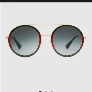 Round-frame metal sunglasses-Gucci